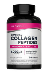 NEOCell Grassfed Collagen Peptides + Vitamin C & Biotin 90 Tablets