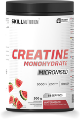 Micronised Creatine Monohydrate Flavoured, Watermelon - 500 grams | Skill Nutrition