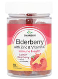 Elderberry Gummies with Zinc & Vitamin C, Lemon Raspberry - 60 gummies | Swanson
