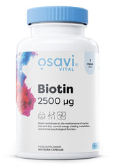 Biotin, 2500mcg - 120 vegan caps | Osavi