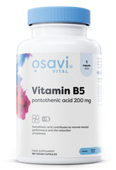 Vitamin B5 Pantothenic Acid, 200mg - 180 vegan caps | Osavi