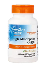 High Absorption CoQ10 with BioPerine, 400mg - 60 vcaps | Doctor's Best