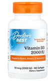 Vitamin D3, 2000 IU - 180 softgels | Doctor's Best