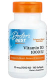 Vitamin D3, 1000 IU - 180 softgels | Doctor's Best