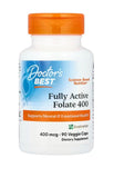 Fully Active Folate 400 with Quatrefolic, 400mcg - 90 vcaps | Doctor's Best