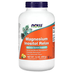 Magnesium Inositol Relax Powder - 454 grams | NOW Foods