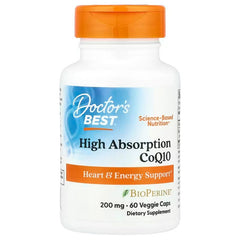 High Absorption CoQ10 with BioPerine, 200mg - 60 vcaps | Doctor's Best