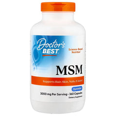 MSM with OptiMSM, 3000mg - 360 caps | Doctor's Best