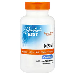 MSM with OptiMSM, 1500mg - 120 tablets | Doctor's Best