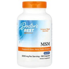 MSM with OptiMSM, 3000mg - 180 caps | Doctor's Best