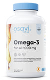 Omega-3 Fish Oil Molecularly Distilled, 1000mg (Lemon) - 180 softgels | Osavi