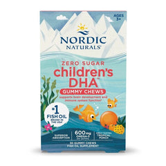 Children's DHA Gummy Chews 600mg, Tropical Punch - 30 gummies | Nordic Naturals