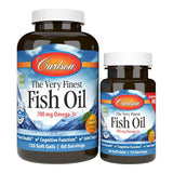 The Very Finest Fish Oil - 700mg Omega-3s, Natural Orange - 120 + 30 softgels | Carlson Labs