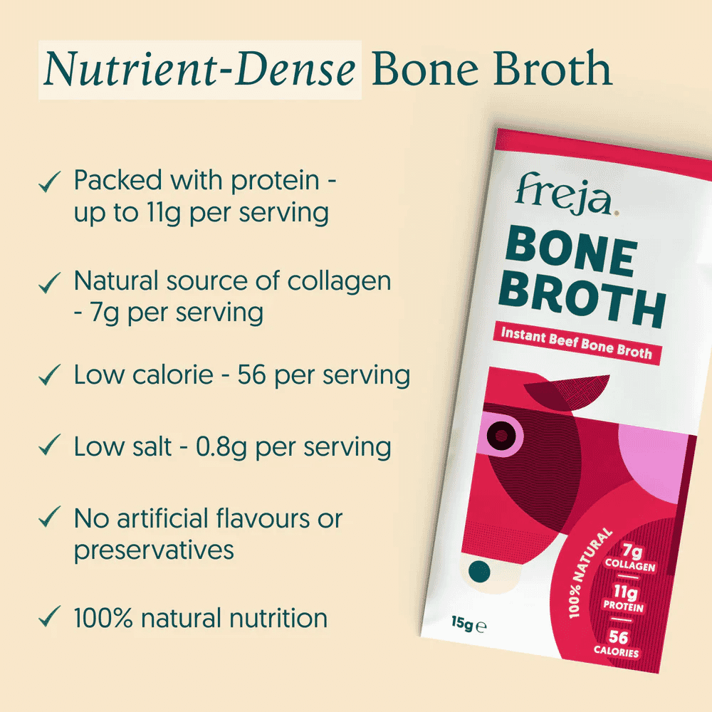 Freja Instant Bone Broth Beef 4x15g