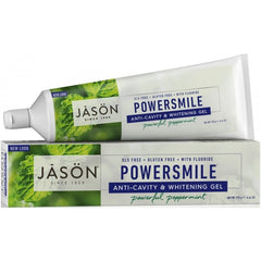 Jason Powersmile Anti-Cavity & Whitening Gel Powerful Peppermint (With Fluoride) 170g