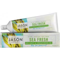 Jason Sea Fresh Anti-Cavity & Strengthening Gel Deep Sea Spearmint (With Fluoride) 170g