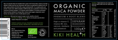 Kiki Health Organic Maca Powder 100g