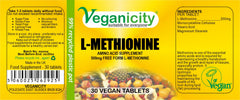 Veganicity L-Methionine 500mg