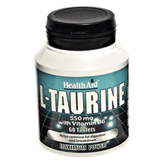 Health Aid L-Taurine 550mg with Vitamin B6 60s