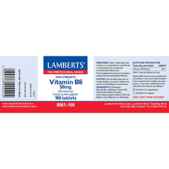Lamberts Vitamin B6 50mg 100's