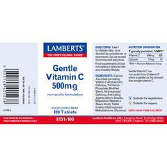 Lamberts Gentle Vitamin C 500mg 100's