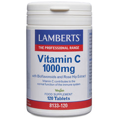 Lamberts Vitamin C 1000mg with Bioflavonoids and Rose Hip Extract 120's