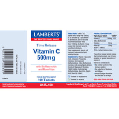 Lamberts Vitamin C 500mg (Time Release) 100's
