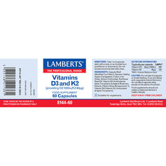 Lamberts Vitamins D3 and K2 60's