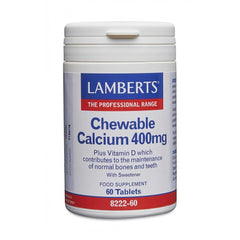 Lamberts Chewable Calcium 400mg 60's