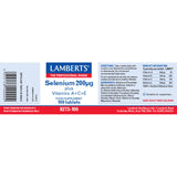 Lamberts Selenium 200ug plus Vitamins A+C+E 100's