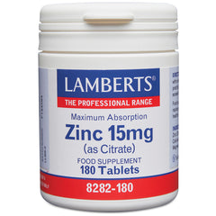 Lamberts Zinc 15mg (as Citrate) 180's