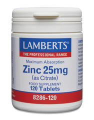 Lamberts Zinc 25mg (as Citrate) 120's