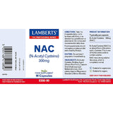 Lamberts NAC (N-Acetyl Cysteine) 300mg 90s