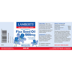 Lamberts Flax Seed Oil 1000mg 90's