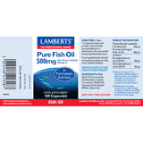 Lamberts Pure Fish Oil 500mg 120's