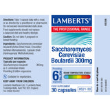 Lamberts Saccharomyces Cerevisiae Boulardii 300mg 30's