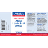 Lamberts Alpha Lipoic Acid 300mg 90's