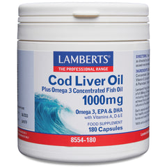 Lamberts Cod Liver Oil 1000mg 180's