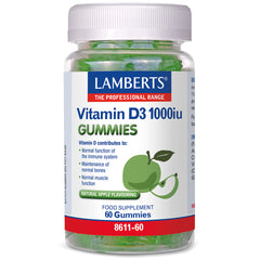 Lamberts Vitamin D3 1000iu Gummies 60s