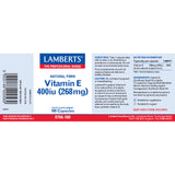 Lamberts Vitamin E 400iu (268mg) 180's