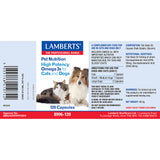Lamberts Pet Nutrition High Potency Omega 3s for Dogs and Cats 120's