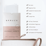 Spruce Laundry Sheets Bio Fragrance-Free 30 Sheets Up To 60 Loads