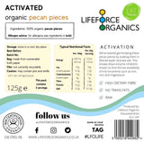 Lifeforce Organics Activated Pecans (Organic) 125g