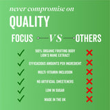Grass & Co Liquid FOCUS Elderflower & Sicilian Lemon with Lion's Mane Nootropic Drink 250ml