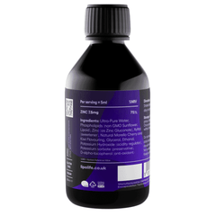 Lipolife LLZ1 Zinc Cherry & Kiwi Flavour 240ml (Liposomal)
