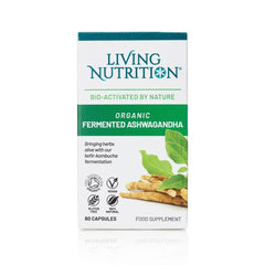 Living Nutrition Organic Fermented Ashwagandha 60's