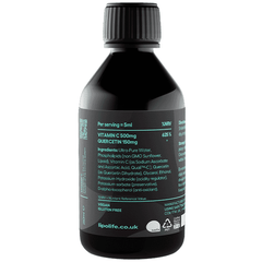 Lipolife LVC6 Vitamin C & Quercetin Unflavoured 240ml (Liposomal)