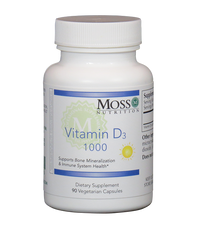 Moss Nutrition Vitamin D3 1000 - 90 Capsules