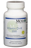 Moss Nutrition Vitamin D + K 2000 - 120 Capsules