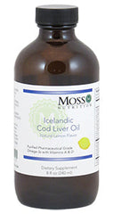 Moss Nutrition Icelandic Cod Liver Oil (Natural Lemon Flavour) - 240ml